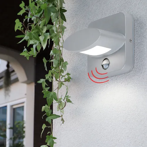 WOFI LED Wand Lampe ALU Spot mit Bewegungsmelder von Wofi