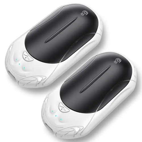 OUTJUT Wiederaufladbarer Handwärmer Split 2 Pack – 6000mAh Elektrisch, 3 Heizmodi