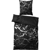 Produktbild Sanilo Bettwäsche Marmor Schwarz 135x200 cm