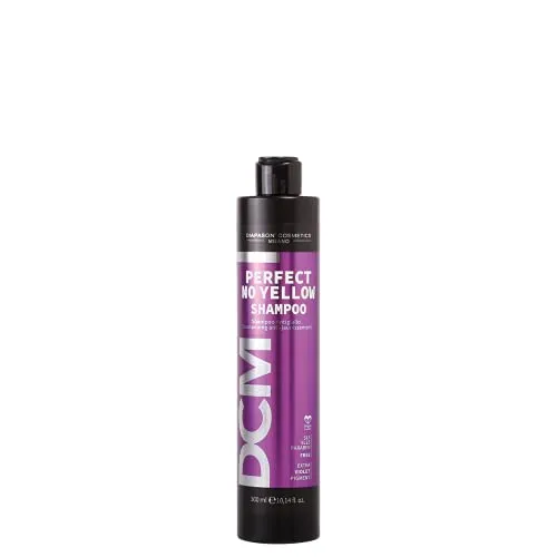 DCM Diapason Perfect No Yellow Shampoo 300ml - Hochwertiges Shampoo zur Pflege von blondem und grauem Haar, neutralisiert unerwünschte Gelbtöne und sorgt für strahlenden Glanz.