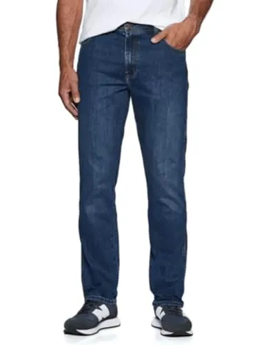 WRANGLER, Herren Jeanshosen, Straight fit, TEXAS, W32 L30, Blau, Jeans, baggyjeans, buggy