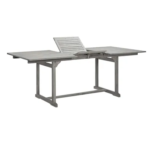 furnicato Gartentisch - Verstellbarer Garten-Esstisch aus Massivholz - Gartentisch (150-200)x100x75 cm aus hochwertigem Massivholz, ideal für gesellige Abende im Freien, robust und wetterbeständig.