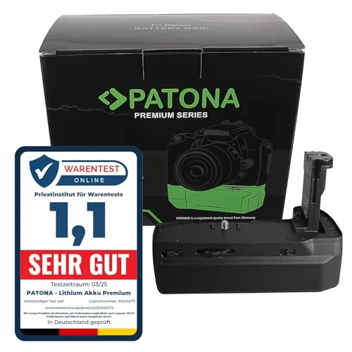 PATONA 1476 - Batteriegriff kompatibel mit bmpcc Blackmagic Pocket Cinema 4K 6K (Batteriefach für 3X LP-E6N)