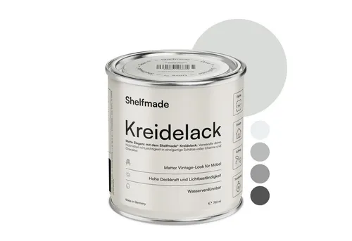 shelfmade Kreidefarbe Kreidefarbe Möbel Shabby Chic Holzlack DIY - Chalk Paint matter Look