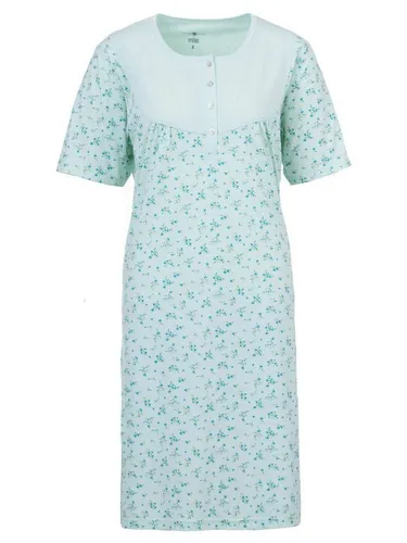 zeitlos Nachthemd Nachthemd Kurzarm - Zweigen/ Blüten