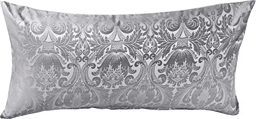 Curt Bauer Mako-Brokat Damast Kissenbezug Florenz 40x80 cm - Perlgrau - Kissenbezug aus hochwertigem Mako-Brokat Damast, mercerisiert und bügelleicht. Stilvolle Ornamente und edelster Baumwollstoff machen ihn zum Blickfang in jedem Schlafzimmer.