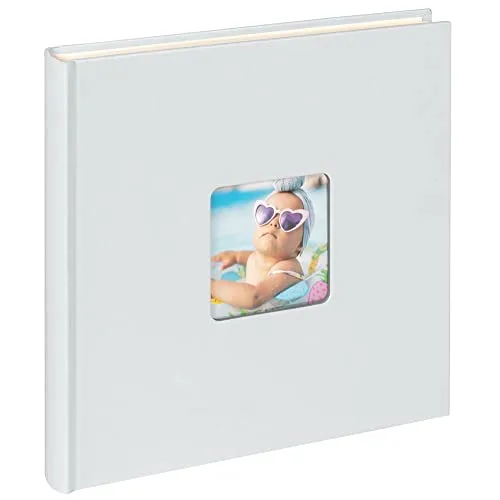 walther design Fotoalbum hellblau 26 x 25 cm mit Cover-Ausstanzung, Fun FA-205-BL