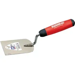 Stukkateurspachtel HAROMAC 100mm rostfrei, 2K-Ergo rotschwarz