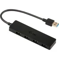 USB 3.0 Slim Passive HUB 4 Port, USB-Hub schwarz