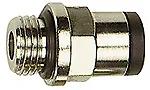 Einschraubverbinder R1 1/8 x 4 mm,  Pneumatik, PA PU Schlauch, Druckluft
