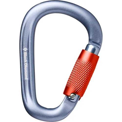 Black Diamond Uni Pearlock Twistlock Karabiner, Grau, Einheitsgröße
