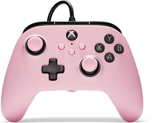 PowerA XS/PC Wired Controller - Pink - Kabelgebundener Controller für PC und Xbox, ergonomisch und mit zwei Vibrationsmotoren für ein immersives Spielerlebnis.