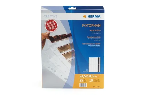 Herma Negativhüllen für 10x4 24.5x31.5cm Kleinbild-Negative von HERMA