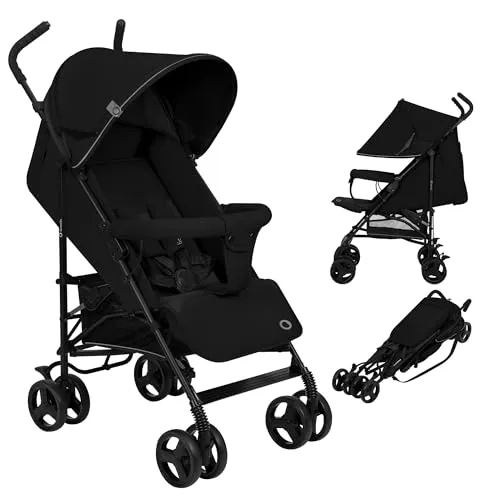 lionelo Kinder-Buggy ELIA mit Moskitonetz - Leichter 6 kg Kinderwagen für Kinder von 6 bis 32 Monaten. Mit verstellbaren Rücken- und Fußstützen, großem Einkaufskorb und praktischem Moskitonetz für optimalen Komfort und Schutz.
