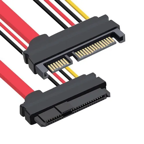 SATA Kabel 10 cm 22Pin Stecker zu SAS 29 Pin Buchse Adapter für Festplatte