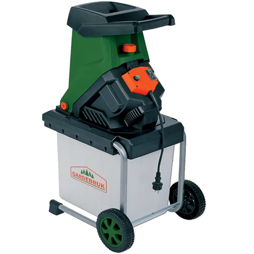 Gardebruk Messerhäcksler 3100 W - Häcksler mit bis zu 40 mm Aststärke und 50 L Auffangbox, ideal für effizientes Mulchen von Gartenabfällen.