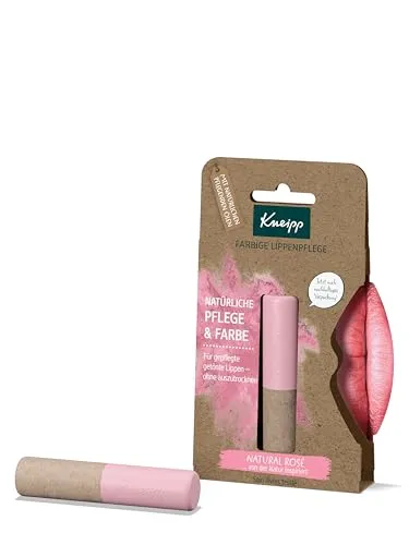 Kneipp Farbige Lippenpflege Natural Rosé, natürliche Pflege & Farbe für gepflegte getönte Lippen 35 g