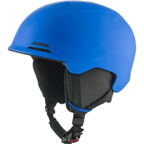 Alpina Unisex Jugend BRIX JR Skihelm, royal-Blue matt, 48-52 - Skihelm für Jugendliche mit herausnehmbarem Innenfutter, abnehmbaren Ohrenpolstern und integriertem Nackenwärmer für optimalen Komfort und Schutz bei jedem Skiabenteuer.