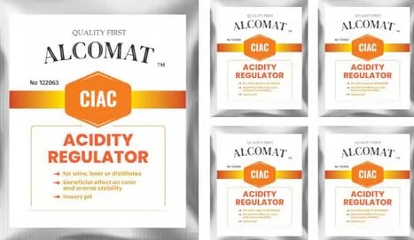 Alcomat Zitronensäure Lebensmittelqualität CIAC 5 x 10g - Zitronensäure Pulver Lebensmittelqualität für Wein, Bier & Destillate - Citric Acid Powder