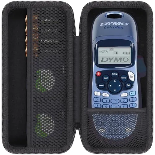 Khanka (Nur Tasche) Hart Tasche Case für Dymo LetraTag LT-100H/für LT-100H PlusBeschriftungsgerüt Handgerüt Tragbares Etikettendrucker Etui Schutzhülle.