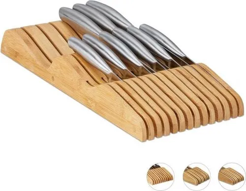 Bambus-Messerblock für Box