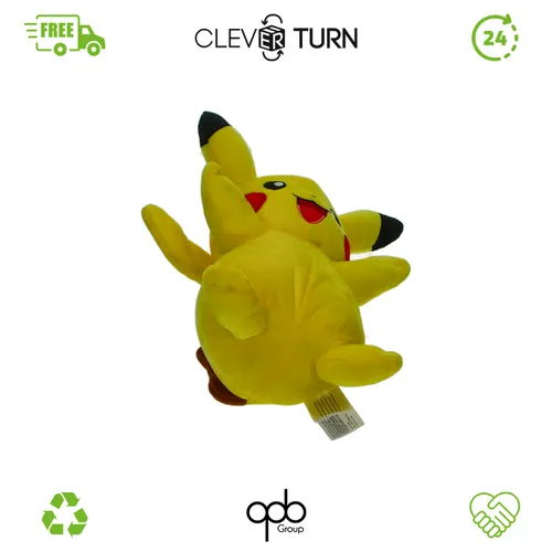 Jazwares PKW1887 - Pokémon Pikachu Plüsch - Spielfiguren - Superweiche Pikachu-Plüschfigur mit Licht und Sound, ideal für Pokémon-Fans jeden Alters und perfekt für Abenteuer!