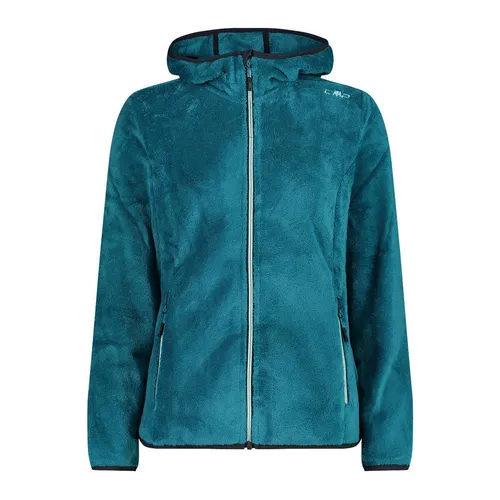 CMP Woman Jacket Fix Hood, Teal, Größe 40 von CMP