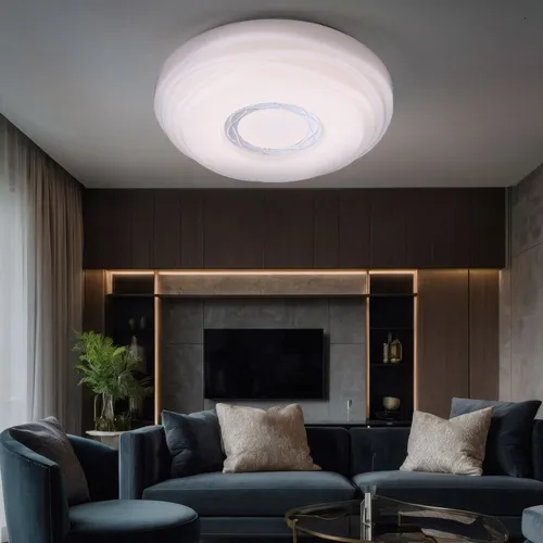 Deckenlampe Esszimmerleuchte LED - 34 cm weiß - Moderne Deckenlampe mit warmweißem Licht (2500-3000 K) und 1240 Lumen, ideal für jedes Zimmer. Energieeffizient mit nur 15 W und stilvollem Design für einladende Atmosphären.