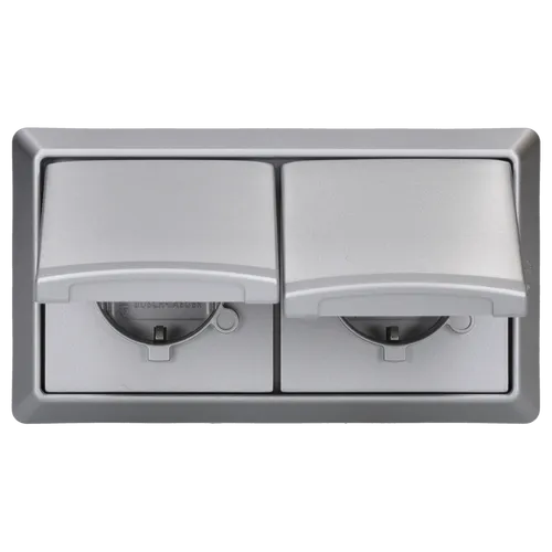 Steckdosen Silber von Busch-Jaeger