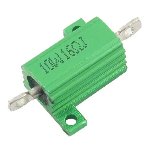 sourcing map 10W 16 Ohm 5% grün Alu Gehäuse Lastwiderstände Widerstand Drahtwiderstand
