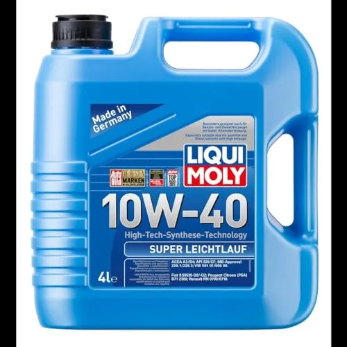 LIQUI MOLY Motoröl 10W-40 Leichtlauf Teilsynthetiköl Motor Öl ACEA A3/B4 API SN API CF Super 4L
