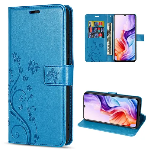 Hülle für ZTE Blade V70 Max Handy Tasche Handyhülle Schutzhülle Klapphülle Blau