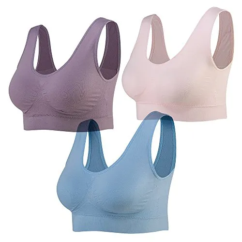 Lemef Damen Seamless Sport BH mit Merfarben Wohlfühl-BH von Lemef