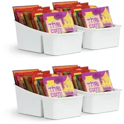 Pro Home Küchenorganizer für Gewürze und Tüten in weiß von ProHome