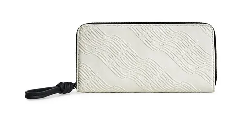 Desigual Geldbörse Mone Logorama Fiona - Modische Geldbörse mit Relief-Prägung, 12 Kartenfächer und optimale Übersicht für alle Lebenslagen. Ideal für stilbewusste Nutzer.