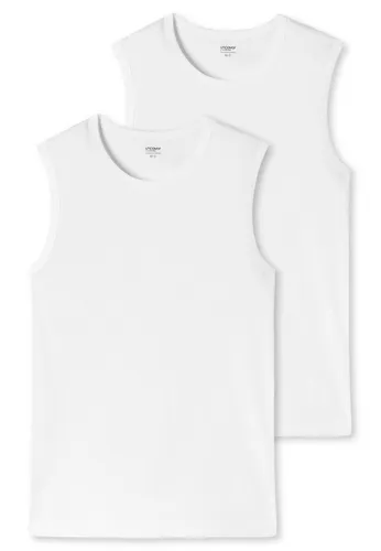 uncover by SCHIESSER Tanktop Uncover Cotton (2er Pack) Cotton-Mix, elastisch, breite Träger, Doppelpack