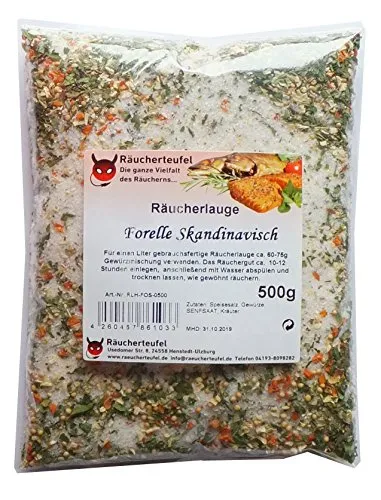 Räucherteufel Räucherlauge Forelle Skandinavische Art 500g von Räucherteufel