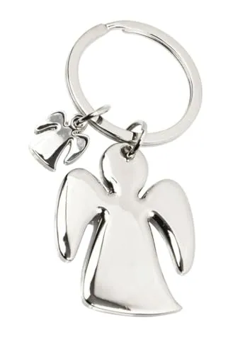 Livepac-Office Schlüsselanhänger Engel/mit zusätzlichem Mini-Engel