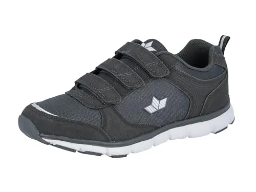 LICO Joggingschuh Lionel V, Gr. 41 - Bequemer Hallenschuh in Grau - Laufschuhe mit praktischem Klettverschluss für einfachen Einstieg und perfekten Sitz. Flexibles Gummi sorgt für Komfort und Tragegefühl, ideal für Sport und Freizeit.