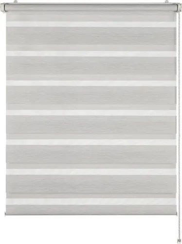 Doppelrollo Tilda - Transparent, Freihängend, Klemmfix - Hochwertiges Rollo der SCHÖNER WOHNEN-Kollektion in hellbeige, ideal für Sichtschutz und Lichtregulierung. Einfache Montage ohne Bohren, perfekt für jedes Fenster.