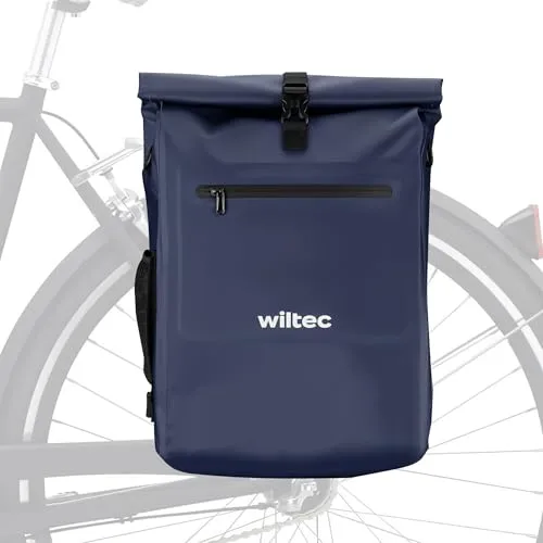 Wiltec 3 in 1 Gepäckträgertasche blau