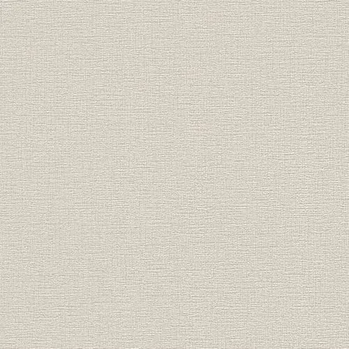 A.S. Création Vliestapete Greenery Tapete Uni 10,05 m x 0,53 m beige grau Made in Germany 367134 36713-4