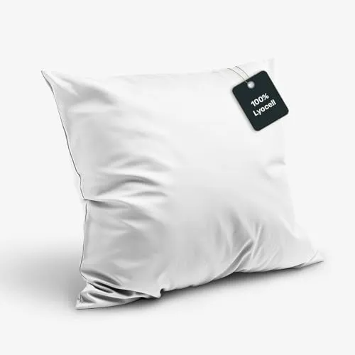 twenty:three® Kissenbezug Lyocell Kissenbezug Pure White, Atmungsaktiv, Ultraweich, 100% TENCEL™ Lyocell, 40 x 80