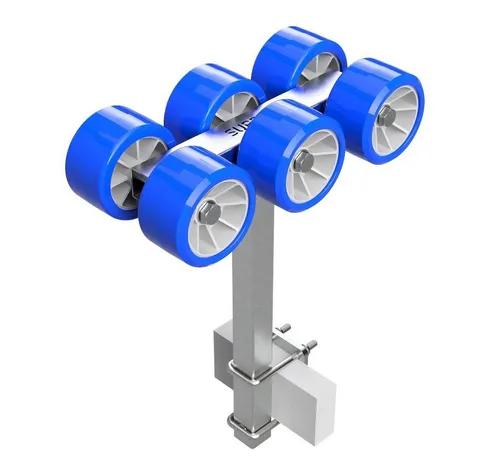 SUPROD Auffahrrampe Sliprollen mit TPU Reifen Ø 120 mm - 6er Set - Caravan-Zubehör mit langlebigen TPU Reifen für leichte Handhabung und maximale Belastbarkeit bis 150 kg. Ideal für Bootstrailer und Sliphilfen.