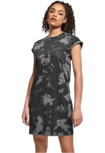 Urban Classics Ladies Bleached Dress Black/Grey XL