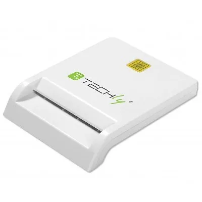 Techly Compact Smart Card Reader/Writer USB2.0 White I-CARD CAM-US 8054529029150