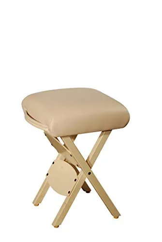 Master Massage Arbeitshocker Klapphocker Klappstuhl für Massageliege Hocker America Brand-Sahne, Beige