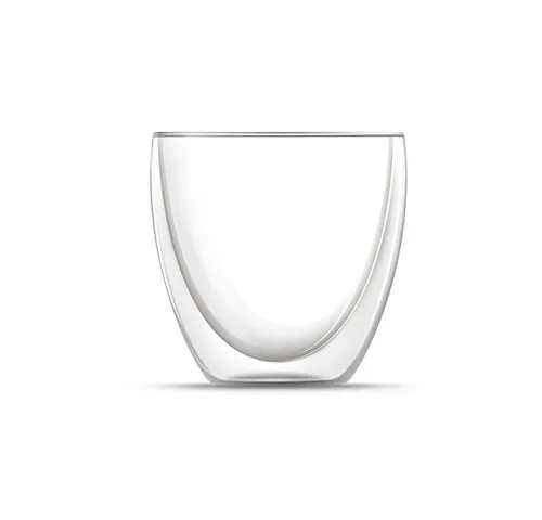 BEM Thermoglas Kaffeeglas Teeglas Doppelwandiges, Borosilikatglas, Kaffee und Tee Tasse für heiße und kalte Getränke 240 ml