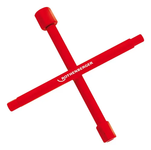 Rothenberger Sanitär-Kreuzschlüssel aus Chrom-Vanadiumstahl von Rothenberger