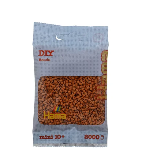 Mini Bügelperlen - Hellbraun Hama 501-21 Ø 2,5 mm Perlen Steckperlen Beads 2000